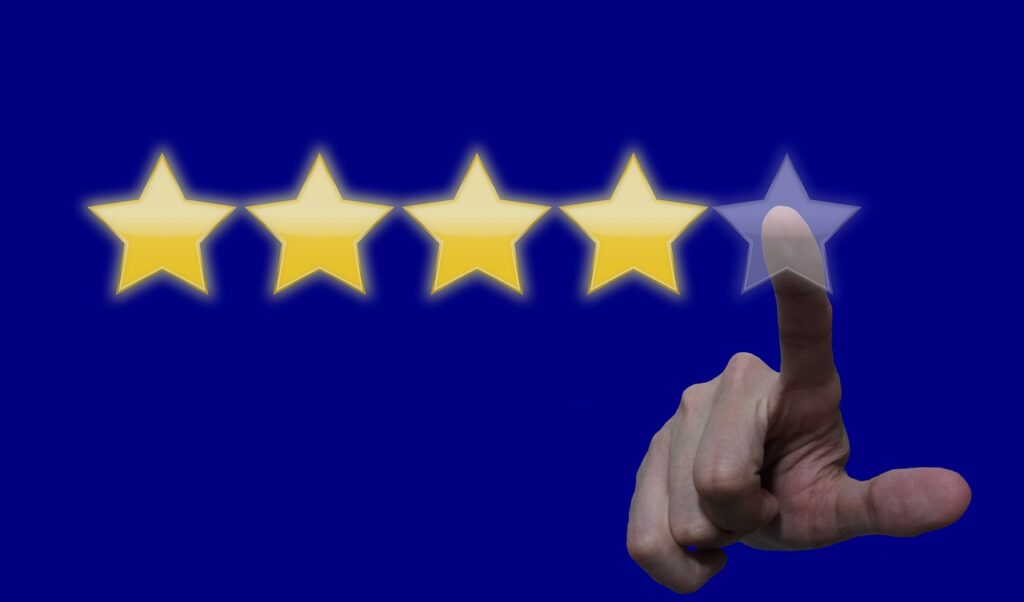 review, stars, rating